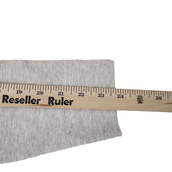 The Reset R Label Sweater Cardigan Medium Gray Open Front Longline Soft Long - Picture 11 of 11